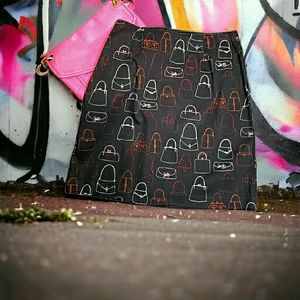 Novelty Embroidered Cotton Pencil Purses Skirt EUC size 10